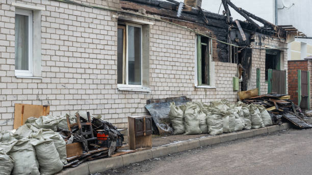 Professional Fire Damage Removal technician working in Glendora, NJ